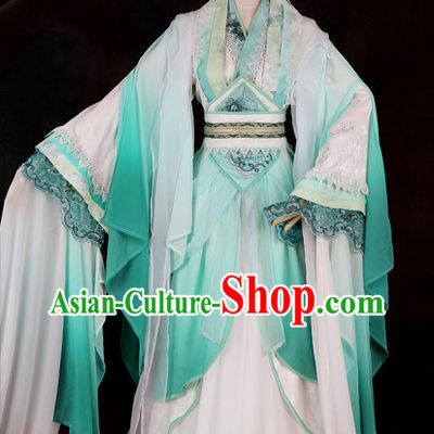 Ancient Chinese Yun Shui Yao Guzhuang Cosplay Clothes Complete Set