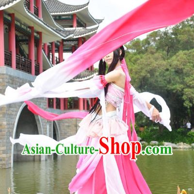 Ancient Chinese Long Water Sleeves Classical Dancing Costume