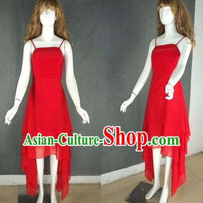 Professional Custom Make Red Modern Dancer Costumes