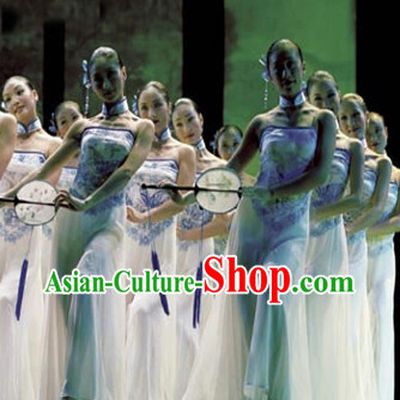Professional Custom Make Stage Performance Round Fan Dance Skirt