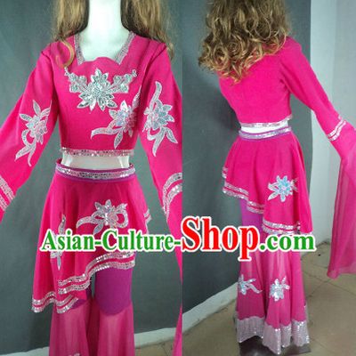 Middle School Students Professional Stage Performance Long Sleeves Dance Costumes