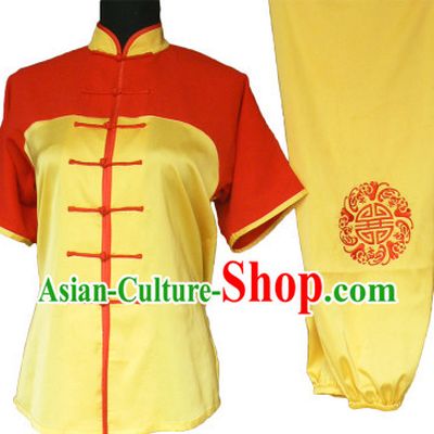 Professional Silk Short Sleeves Competition Costumes