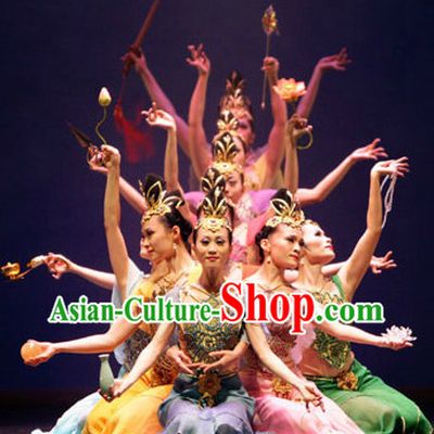 Flying Goddness Dance Costumes and Headwear Complete Set for Women
