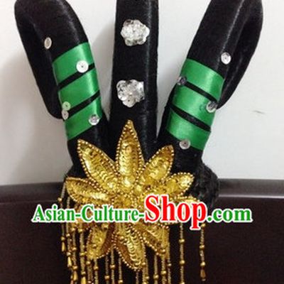 Chinese Classical Dancing Wig and Headwear