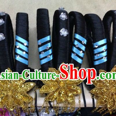 Chinese Classical Dancing Wig and Headwear