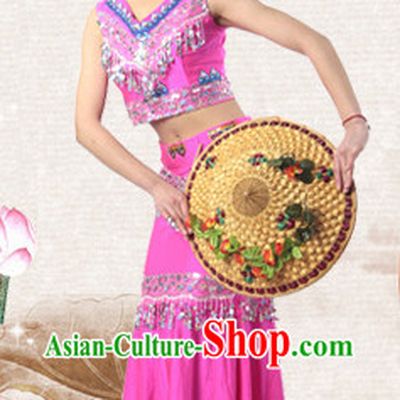 Traditional Chinese Dai Ethnic Dancing Costumes for Women