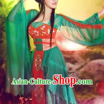 Tang Dynasty Lady Clothing and Hair Accessories Complete Set