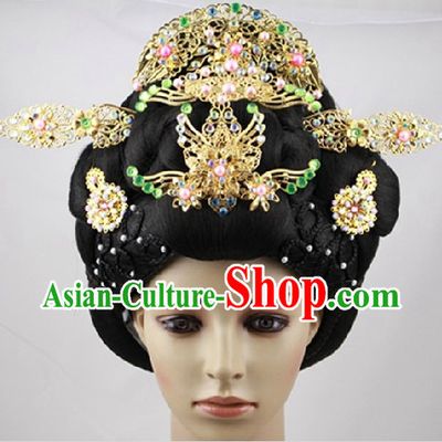 Ancient Chinese Imperial Palace Lady Wig and Hair Accessories