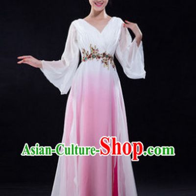 Chinese Traditional Long Chorus Singer Uniform