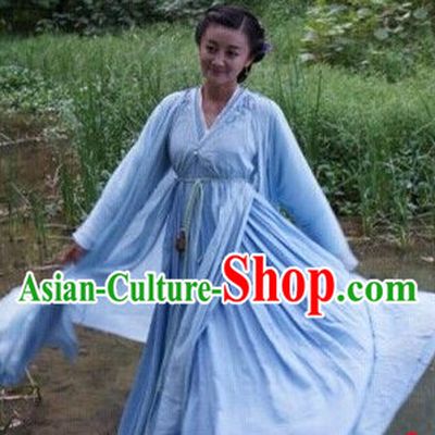 the Journey of Flower Chinese TV Drama White Hanfu Clothes for Women