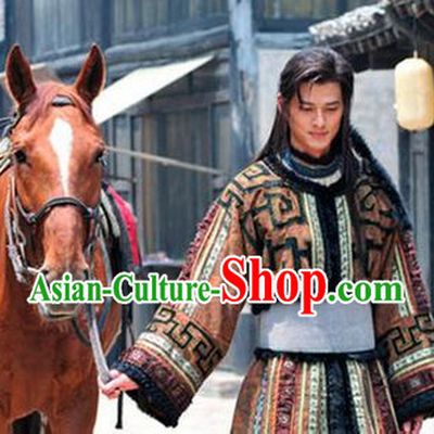 Hua Mulan Legend Mongolian Tribe Prince Clothes Complete Set for Men