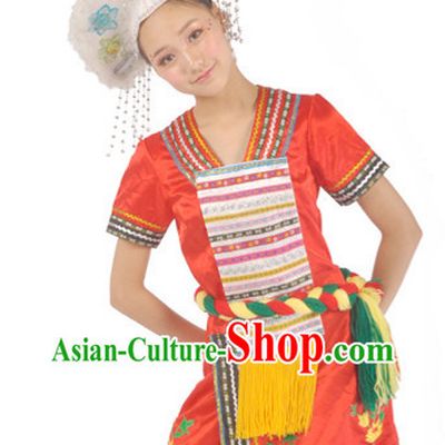 Taiwan Gaoshan Minority Clothing and Hat for Women