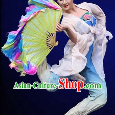 Professional Stage Performance or Competition Silk Dance Fan