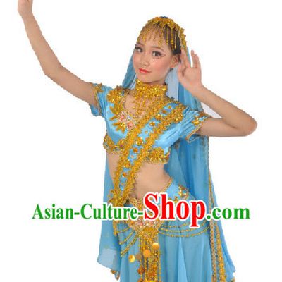 Indian Traditional Dancing Costumes and Veil for Women