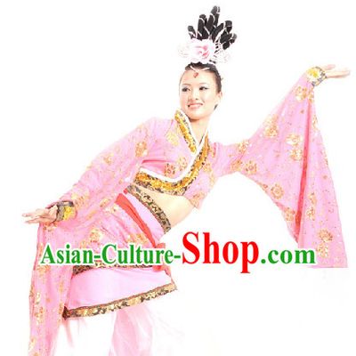 China Classical Dance Chu Yao Costume and Headdress for Women