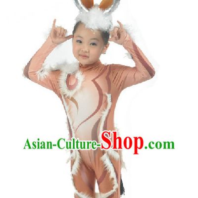 Modern Deer Dance Costumes Suit for Kids