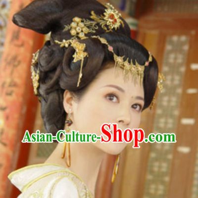 Ancient Chinese Tang Dynasty Wig and Headpieces