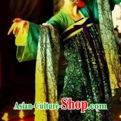 Tang Dynasty High Waist Clothes and Wig