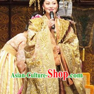 Tang Dynasty Wu Ze Tian Female Emperor Clothes and Hat Complete Set