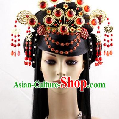 Ancient Chinese Empress Wig and Hair Decoration