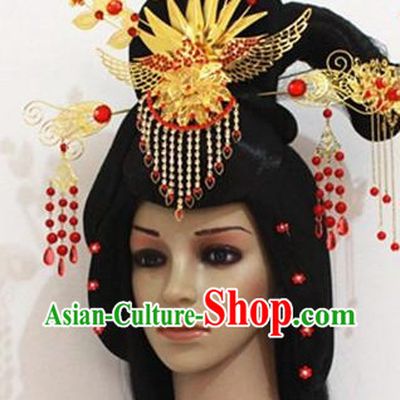Empress Lace Wig and Hair Decorations