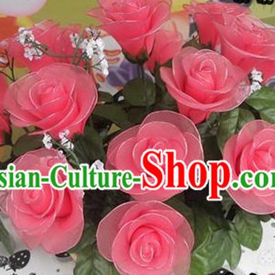 Handmade Rose Flower Dance Props