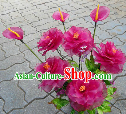 Handmade Peony Flower Dance Props