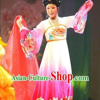 Ancient Chinese Tang Dynasty Empress Clothes Wig and Hair Accessories