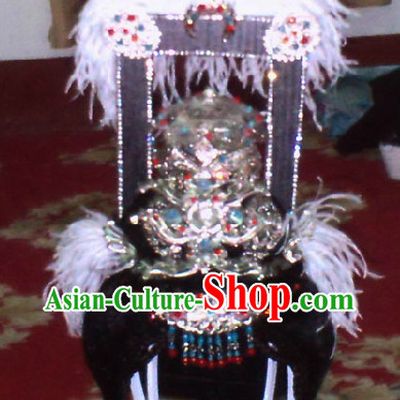 Ancient Chinese Beauty Wang Zhao Jun Wig and Hair Clasps