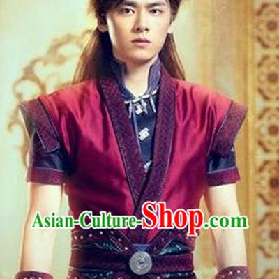 Gu Jian Qi Tan Lengend of the Ancient Sword TV Drama Leading Man Costumes Complete Set