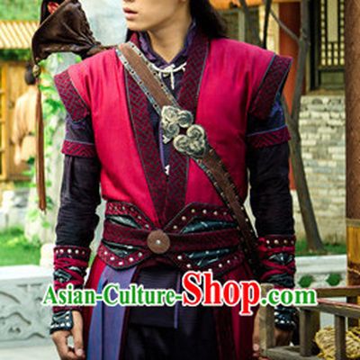 Gu Jian Qi Tan Lengend of the Ancient Sword TV Drama Male Lead Costumes Complete Set