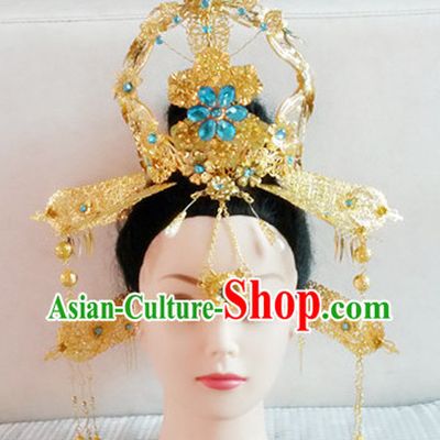 Ancient Chinese Empress Hair Ornaments Set and Wig