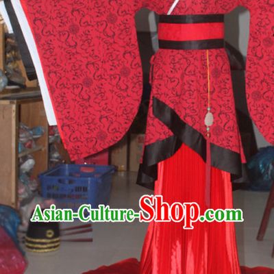 Chinese Classical Wedding Dresses with Long Trail