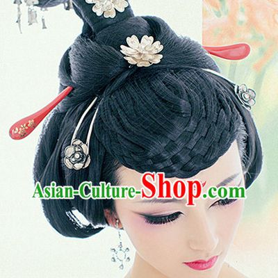 Traditional Chinese Empress Wig and Hair Jewelry