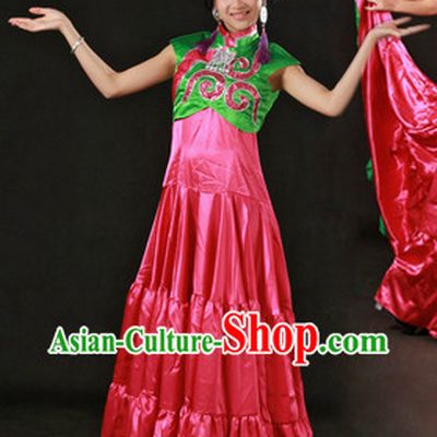 Chinese Yi Nationality Clothing and Headdress Complete Set