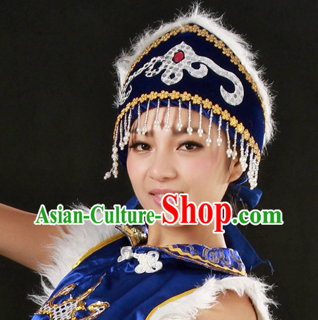 Mongolian Traditional Clothing and Hat for Women