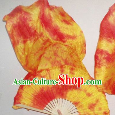 Traditional Chinese Stage Performance Silk Fire Dance Fan