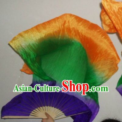 Professional Performance 59 Inches Long Silk Dancing Fans