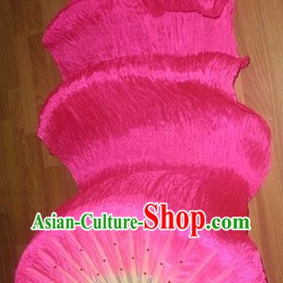 Professional 59 Inches Long Silk Dance Fan