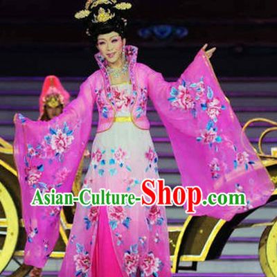 Ancient Chinese Tang Dynasty Princess Embroidered Clothes Complete Set