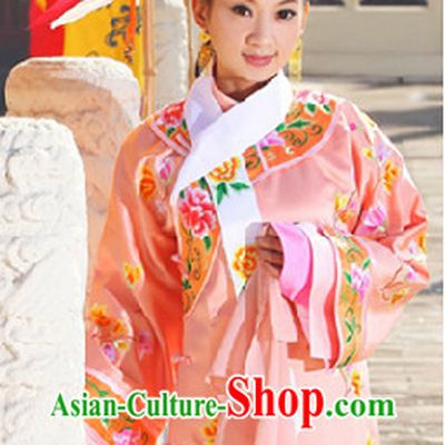 Qing Princess Embroidered Clothes and Headwear Complete Set