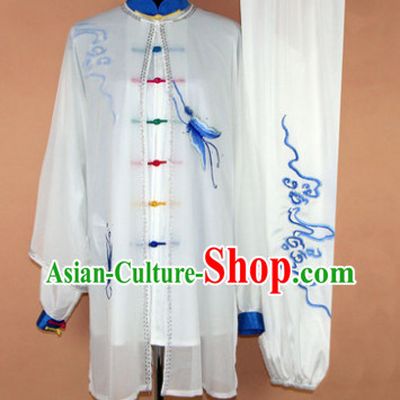 Silk Gong Fu Tai Chi Embroidered Dresses Complete Set