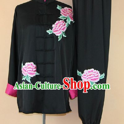 Traditional Chinese Black Martial Arts Suit Complete Set