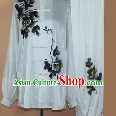 Top Professional Silk Martial Arts Tai Ji Uniform Complete Set