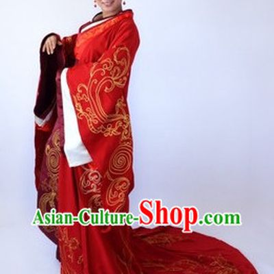 Chinese Empress Wedding Costume and Hair Accessories Complete Set