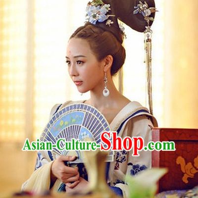 Handmade Chinese Empress Wig and Hair Accessories Hairpins Free Shipping