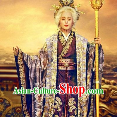 Empress Wu Ze Tian Biography Clothing and Headpieces Complete Set