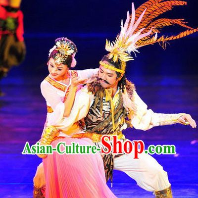 Zhaojun Chu Sai Stage Performance Costumes and Hair Accessories Complete Set