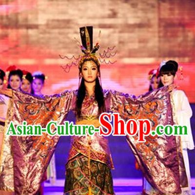 Wang Zhaojun Costumes and Hat Complete Set