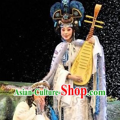 Wang Zhaojun Chinese Opera Costumes and Headpieces Complete Set